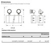 8-hour LED emergency light dimensions