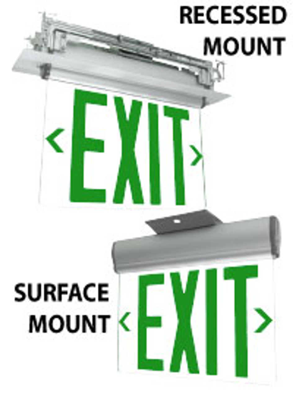 edge lit exit