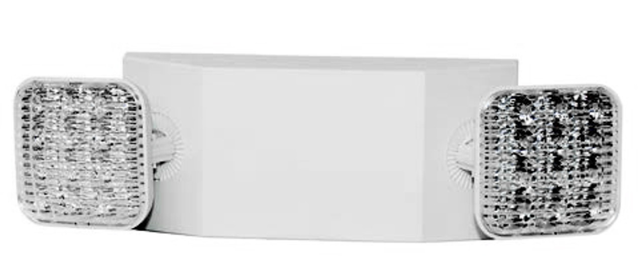 LFI Lights - UL Certified - Hardwired LED Standard Emergency Light - Square  Head - EL2WBB