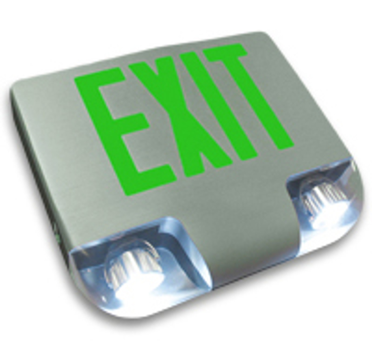 aluminum exit sign