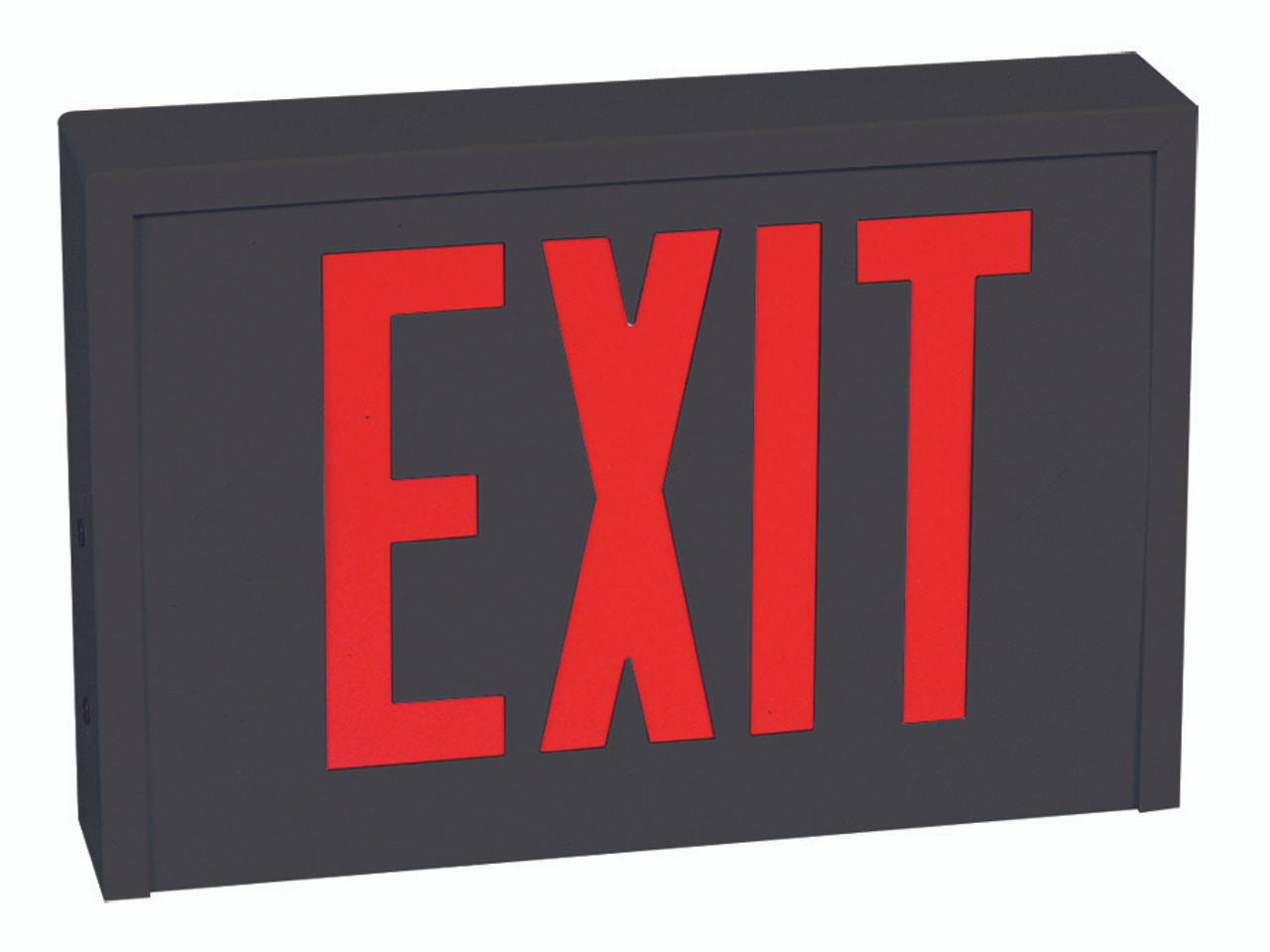 exit sign black