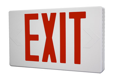 アルミニウム LED EXIT サイン LED Exit Sign with Red Letters and Battery Backup