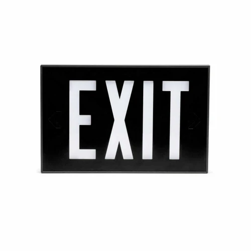 Black Vandal Resistant Self-Luminous Tritium Exit Sign