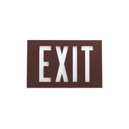 Bronze Low Profile Self-Luminous Tritium Exit Sign