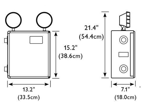 12V 150W Class 2 Div 2 Emergency Light with NiCad Battery Battery