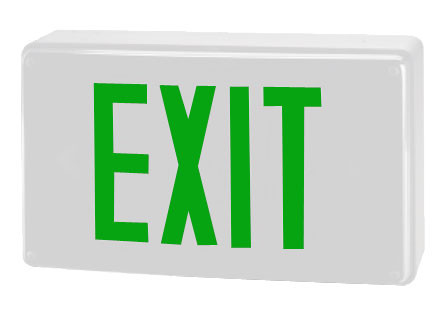 アルミニウム LED EXIT サイン Die-Cast Aluminum Cold Weather Exit Sign with Green Letters