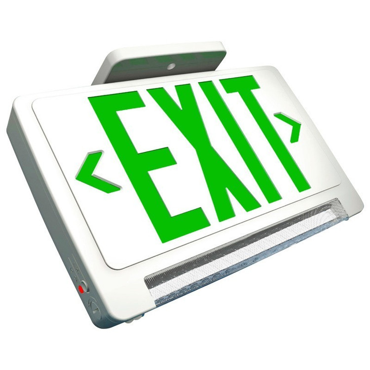 Super Bright Green Exit Sign Combo with LED Pipe