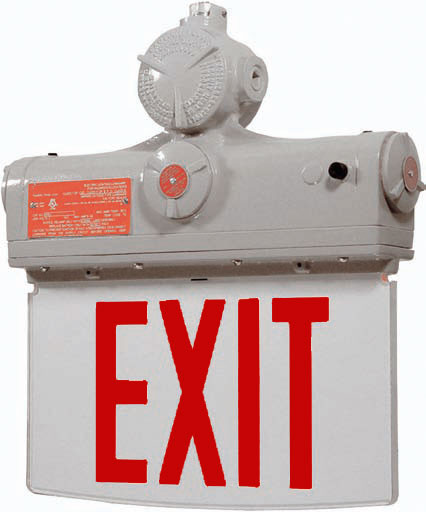 Explosion Proof Edge Lit LED Exit Sign