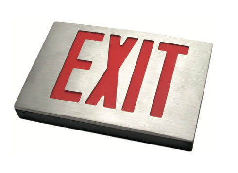 Aluminum New York City Exit Sign