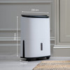 MeacoDry Arete One 6L Compact Dehumidifier / Air Purifier unit size