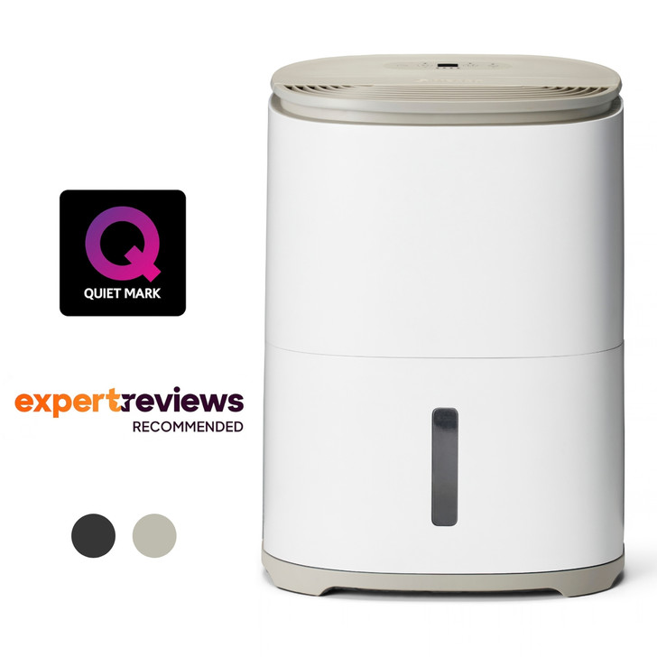 MeacoDry Arete One 6L Compact Dehumidifier / Air Purifier - Awards, Warm Pebble