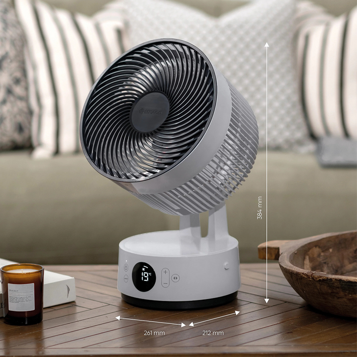 Meaco Sefte 8" Desktop Air Circulator Fan - Replaceable Battery_7