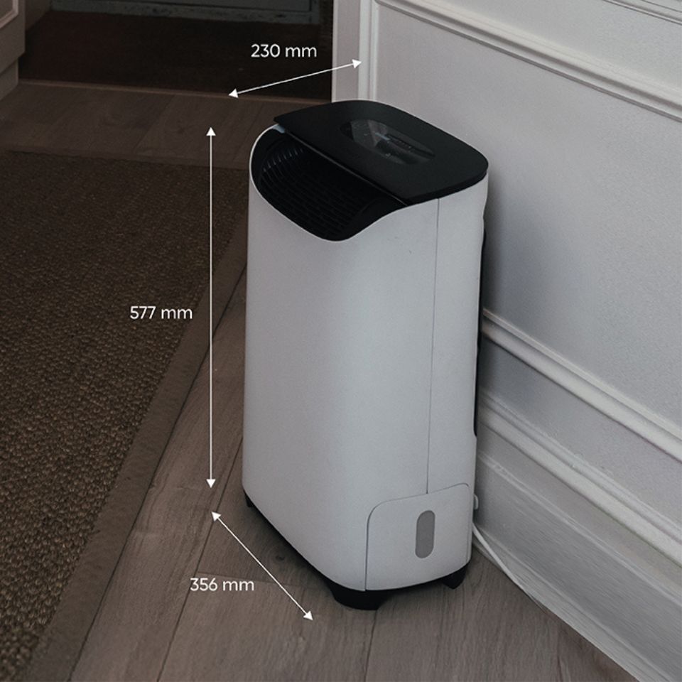 meaco dd8L pro dehumidifier size