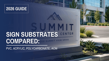 Sign Substrates Compared: 