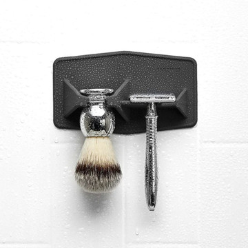 Tooletries - The Maverick Razor and Brush Rack - Black