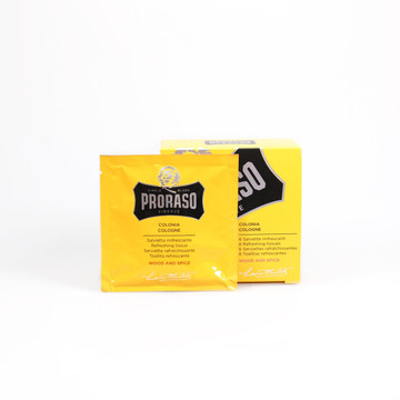 Proraso Wood & Spice Cologne Wipes