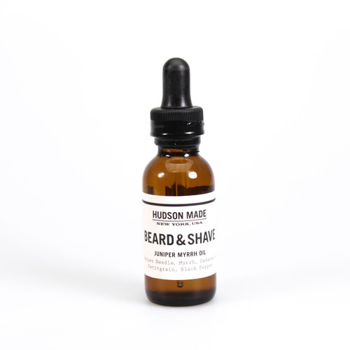 Hudson Made Juniper Myrrh Beard + Shave Oil