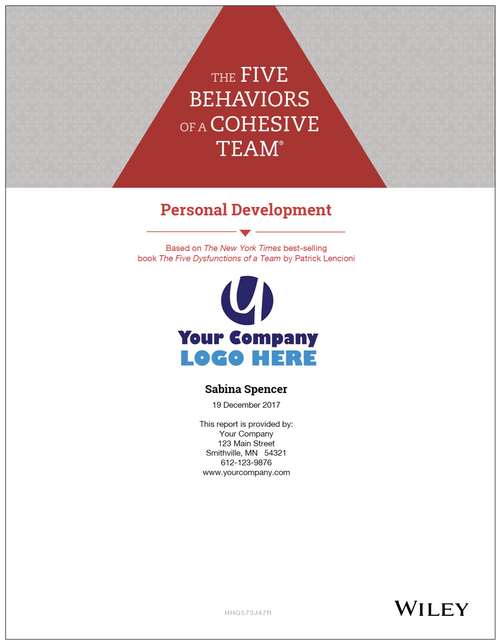 Five Behaviors Personal Development Profile