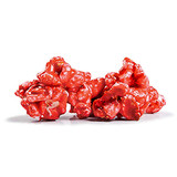 Red cinnamon popcorn.