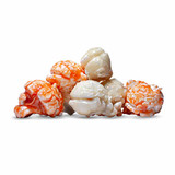 A mix of peach and vanilla popcorn.