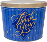 Thank You  2-gallon popcorn tin.