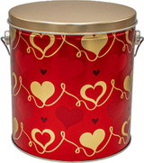 With Love 1-galon popcorn tin.