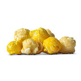 A mix of yellow banana and white vanilla popcorn.