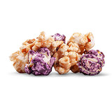 A mix of peanut butter & grape jelly popcorn.