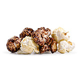 A mix of chocolate and vanilla popcorn.