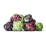 A mix of green apple, black cherry, and purple grape popcorn.