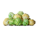 A mix lime green and vanilla popcorn.
