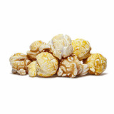 A mix of peanut butter and honey popcorn.