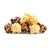 A mix of banana  and chocolate popcorn.