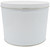 White 2-gallon popcorn tin.