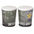 Army 3.5-gallon popcorn tin - 11.25" high with a 10" diameter.