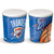 Oklahoma Thunder 3.5-gallon popcorn tin - 11.25" high with a 10" diameter.