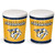 Nashville Predators 3.5 Gallon 3.5-gallon popcorn tin - 11.25" high with a 10" diameter.