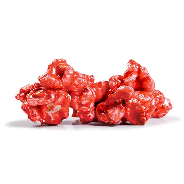 Red cinnamon popcorn.