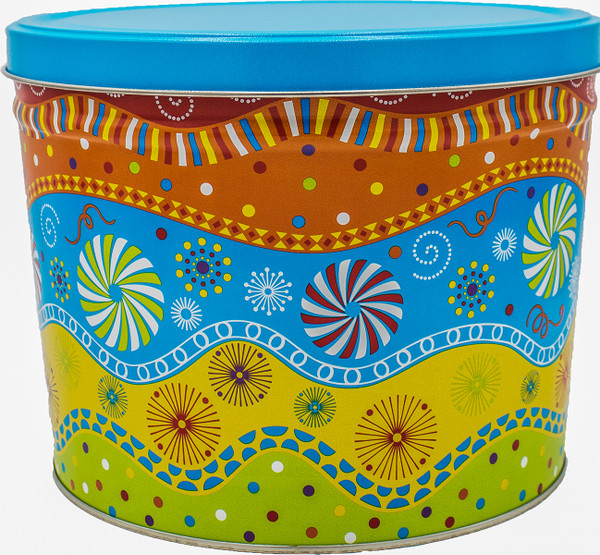 Panache 2-gallon popcorn tin.