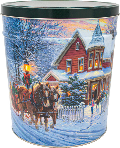 Dashing Through the Snow 6.5-Gallon tin. Dashing Through the Snow 6.5-Gallon tin.