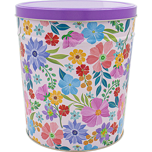 Spring Blooms 3.5-Gallon Popcorn Tin