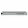 Ubiquiti (USW-16-POE) UBIQUITI UniFi SWITCH 16 POE, 16 (8 PoE+), 2x SFP, 42W, FANLESS, RACK-MOUNT, 1YR