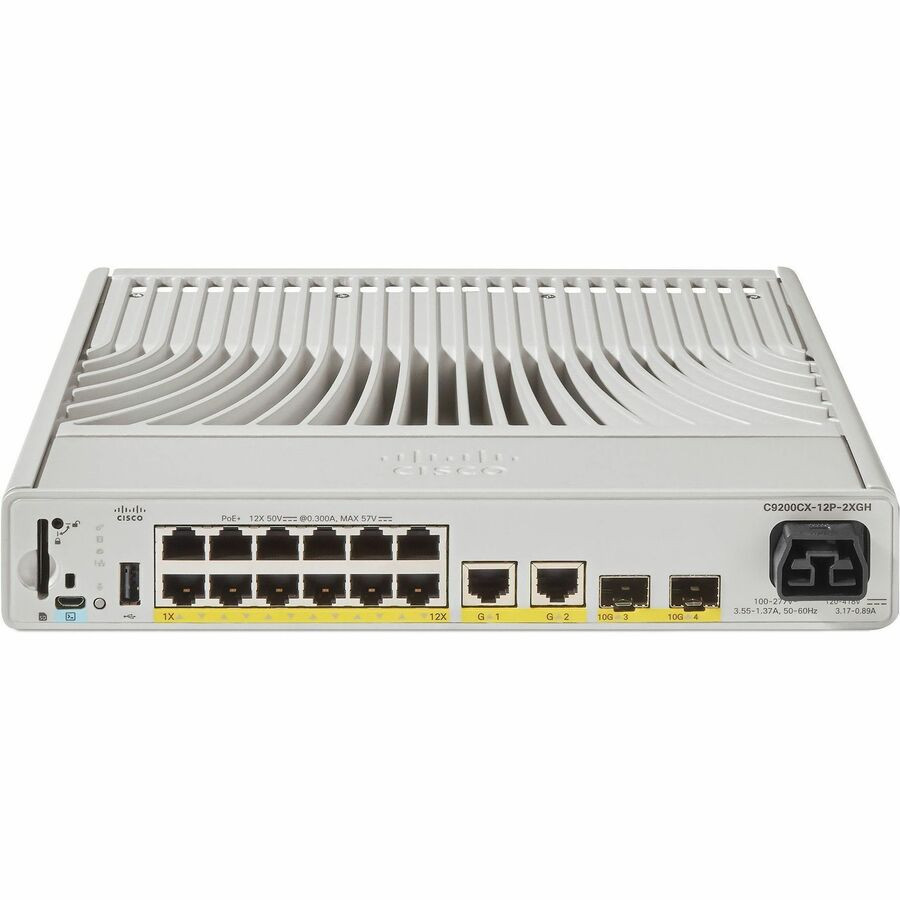 Cisco (C9200CX 12P 2XGH A) CATALYST 9000 COMPACT SWITCH 12 PORT POE