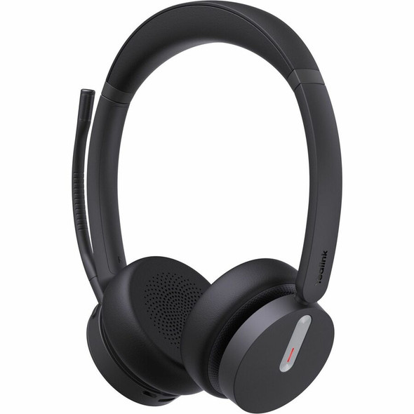 Yealink (1208701) YEALINK WIRELESS (BH70) MS STEREO BLUETOOTH HEADSET W/STAND, BT51, BLACK, C TO A ADAPTER