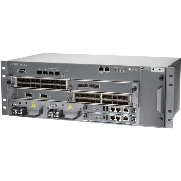 Juniper (MX104-40G-AC-BNDL) MX104 Promotional bundle 2x10GE 2 MIC slots AC