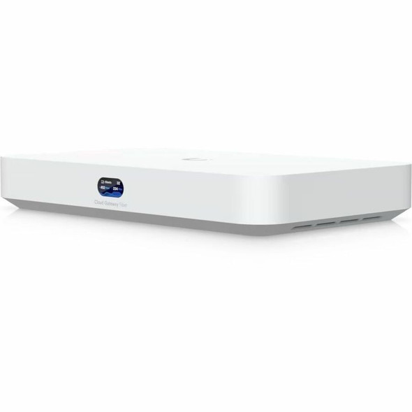 Ubiquiti (UCG-FIBER) UBIQUITI CLOUD GATEWAY FIBER,50+DEVICES,500+USERS,(4)2.5GbE,(1)10GbE,(2)10G SFP+,5 Gbps,1Y