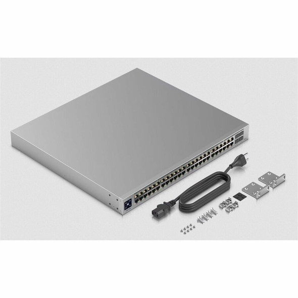 Ubiquiti (USW-PRO-48-POE) UBIQUITI UniFi SWITCH PRO 48 POE, 48 (40 PoE+; 8 PoE++), 4x 10G SFP+, 600W, LAYER3, RACK-M
