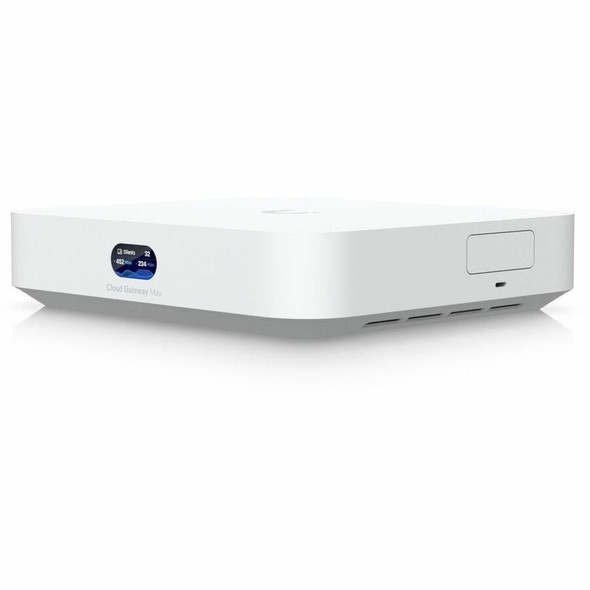 Ubiquiti (UCG-MAX) UBIQUITI CLOUD GATEWAY MAX, 30+DEVICES, 300+USERS, (5)2.5 GbE,2.3 Gbps, 1YR
