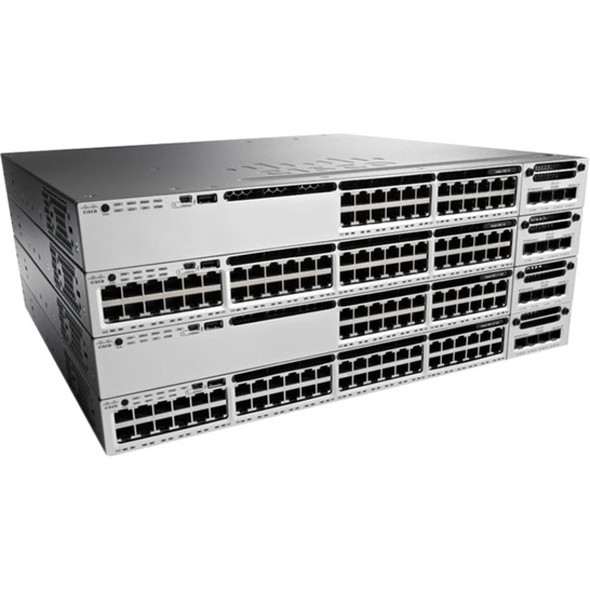 CISCO (WS-C3850-24P-S) Cisco Catalyst 3850 24 Port PoE IP Base