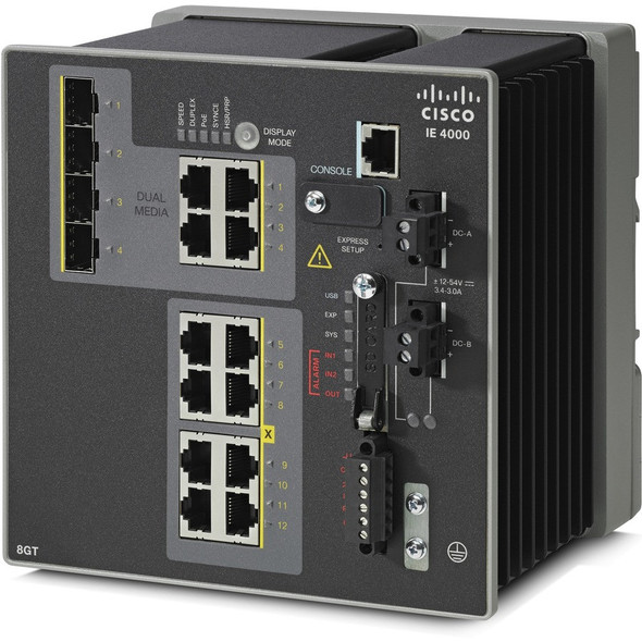 CISCO (IE-4000-8GT4G-E) IE 4000 8 x RJ45 10/100/1000